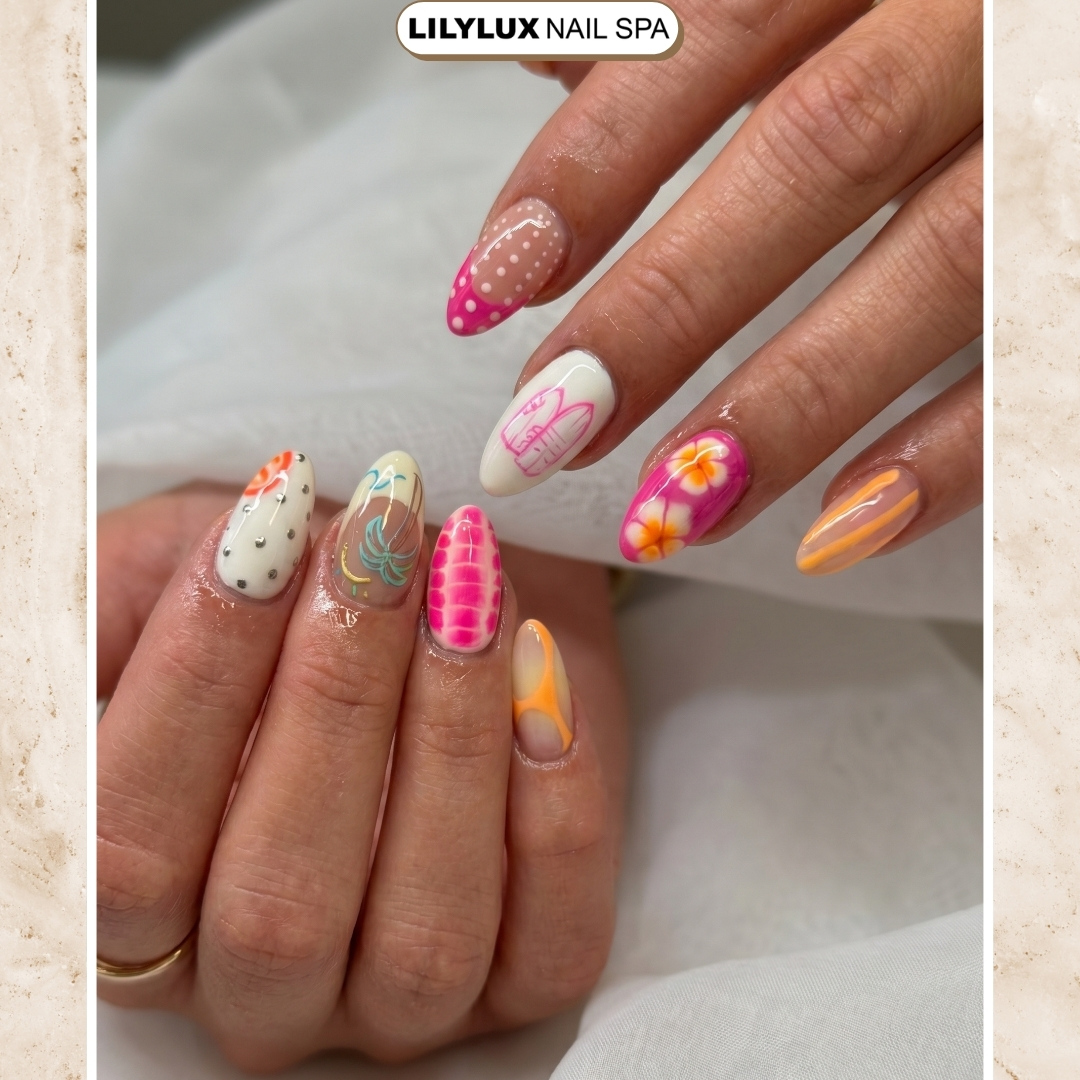 Nail art design at Organic Nails Orleans