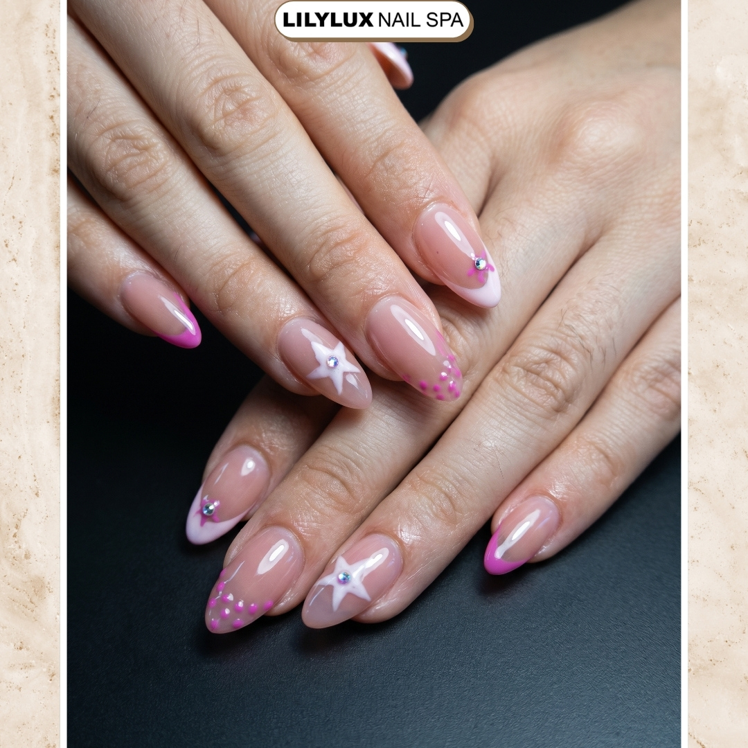 Nail art design at Organic Nails Orleans