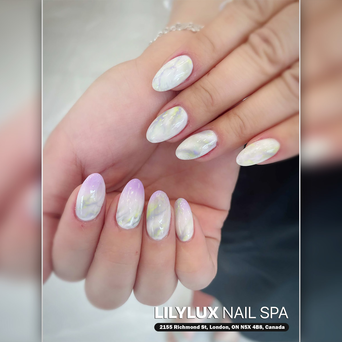 Nail art design at Organic Nails Orleans