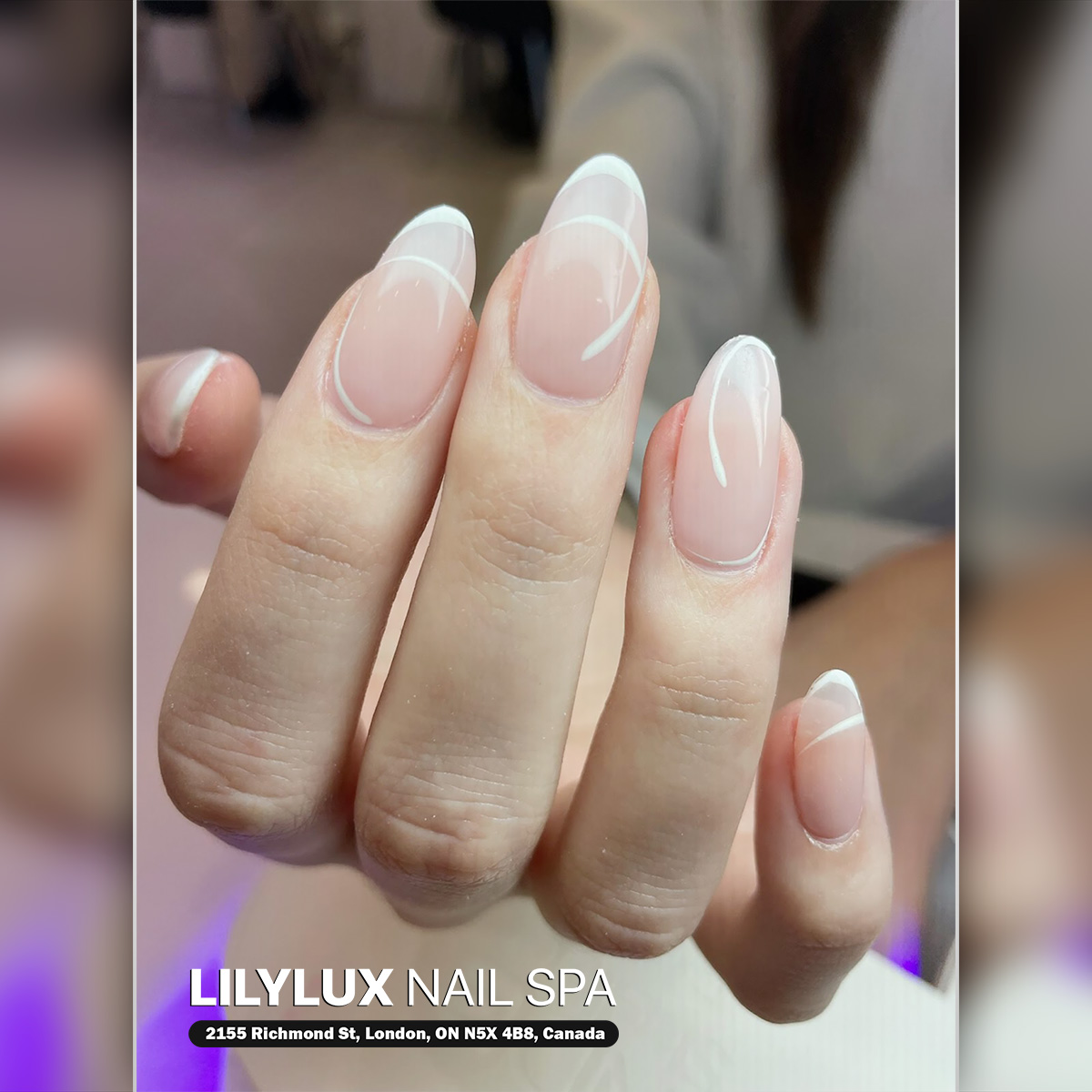 Nail art design at Organic Nails Orleans