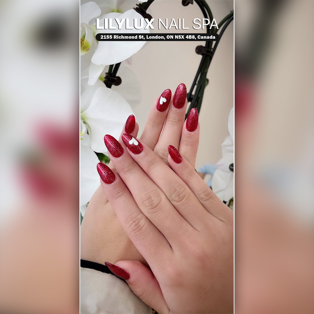 Nail art design at Organic Nails Orleans