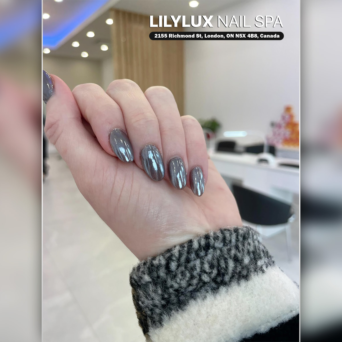 Nail art design at Organic Nails Orleans