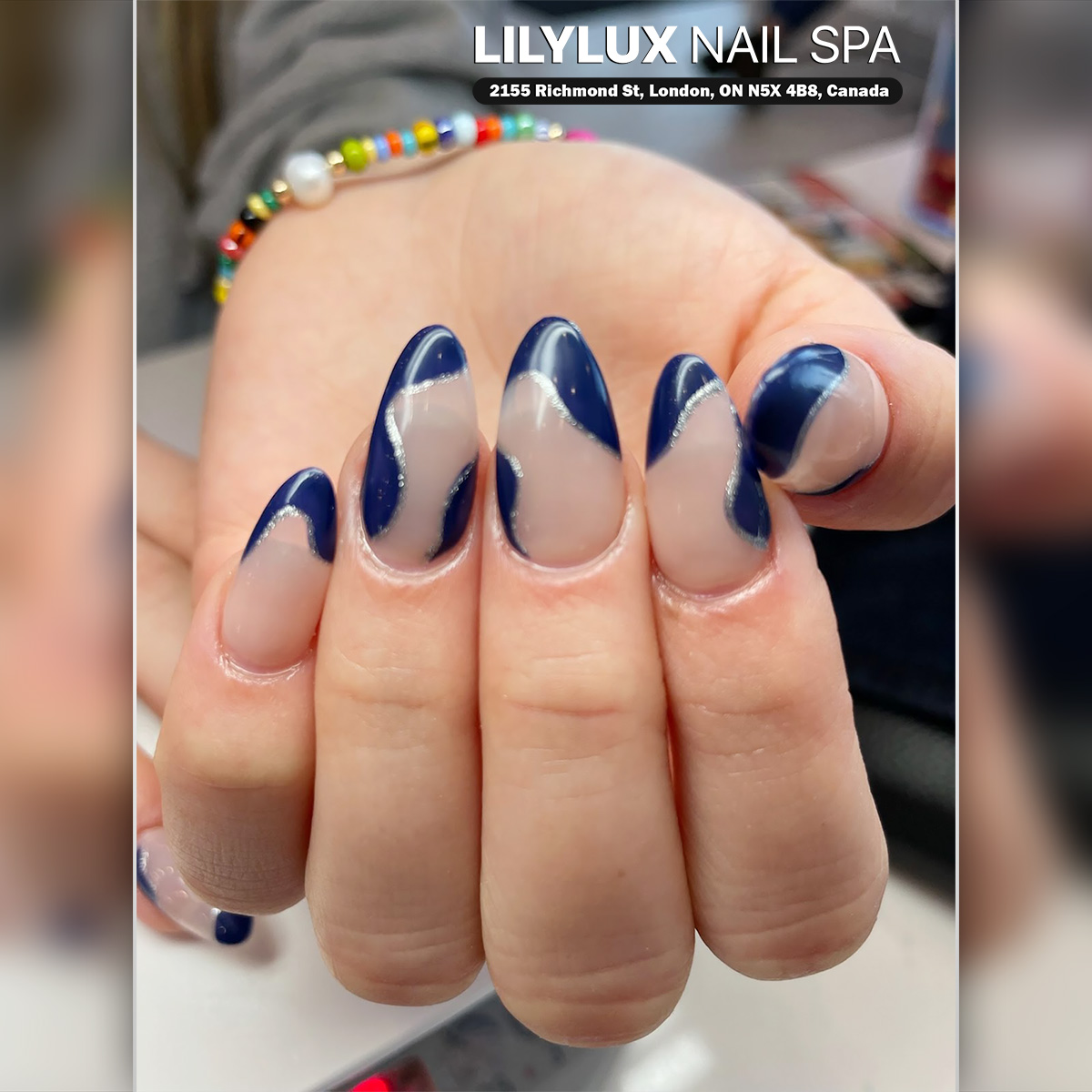 Nail art design at Organic Nails Orleans