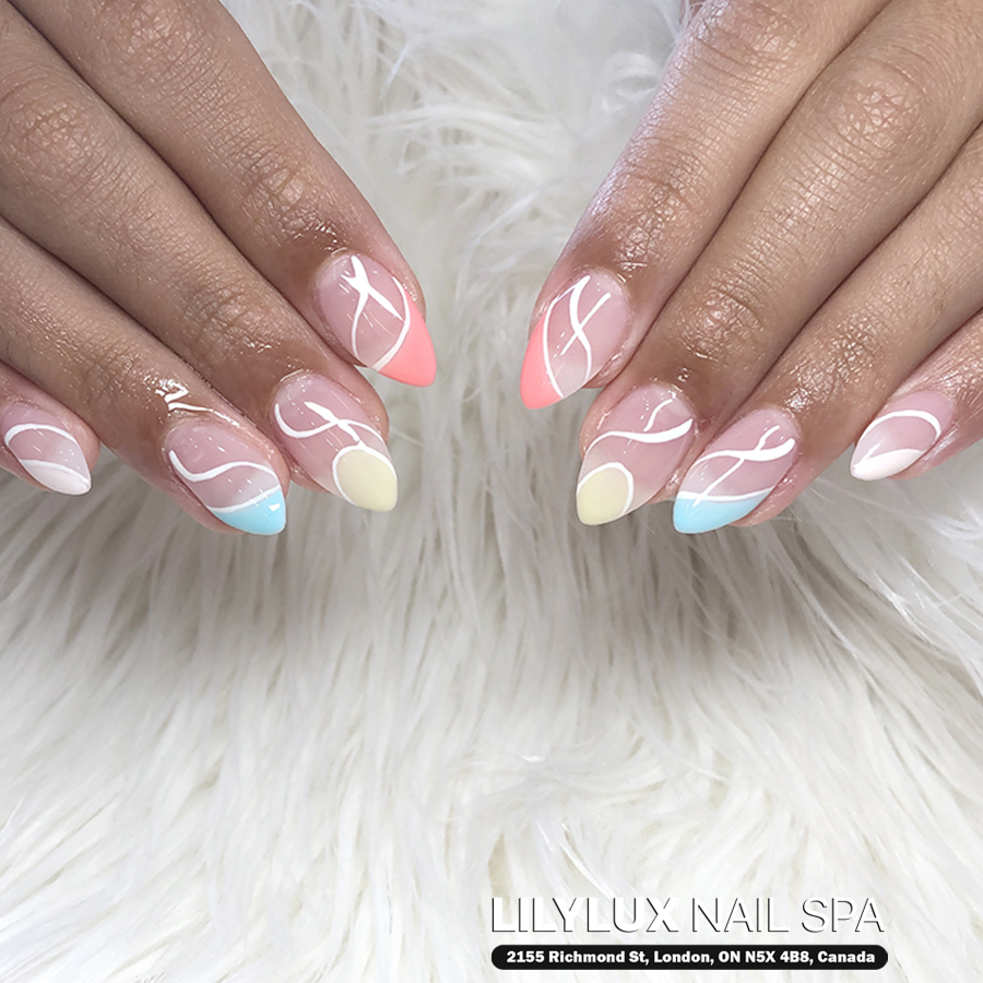 Nail art design at Organic Nails Orleans