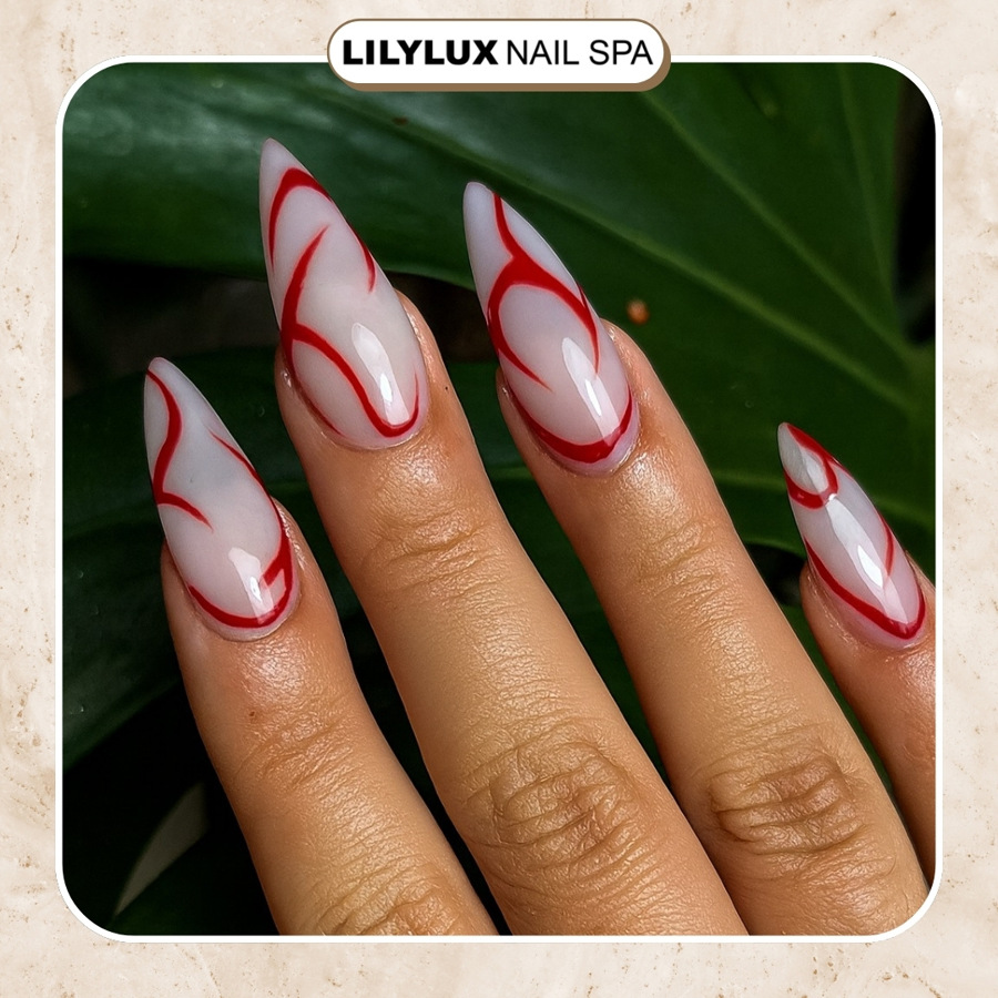 Nail art design at Organic Nails Orleans