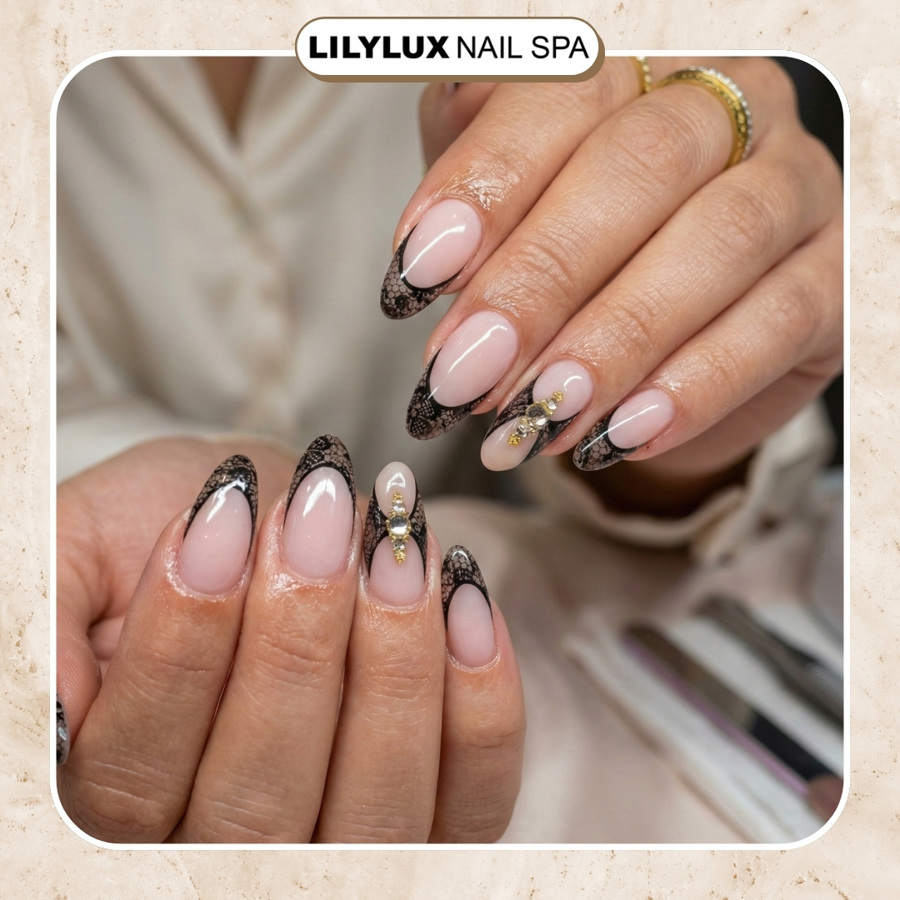 Nail art design at Organic Nails Orleans