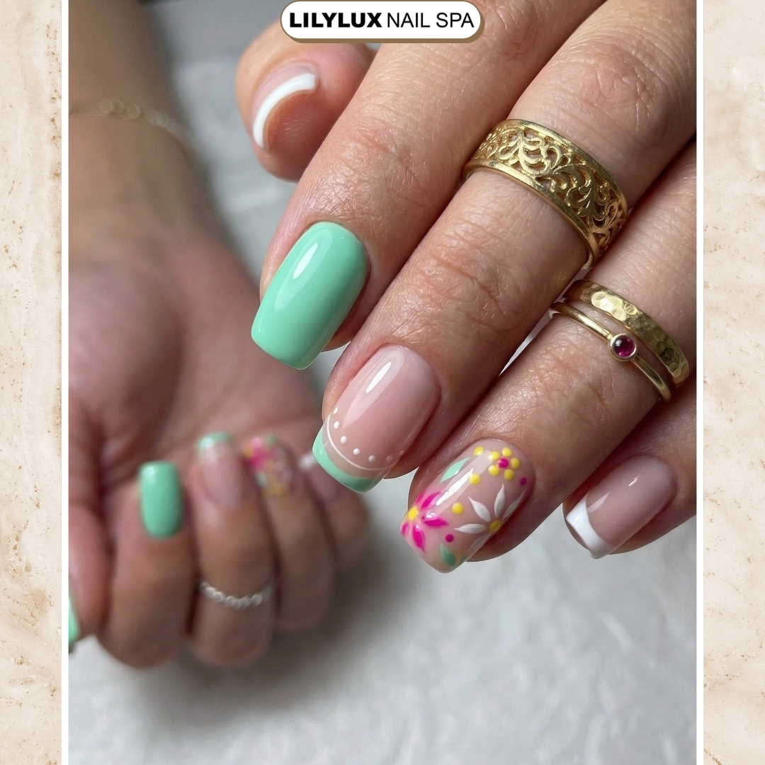 Nail art design at Organic Nails Orleans