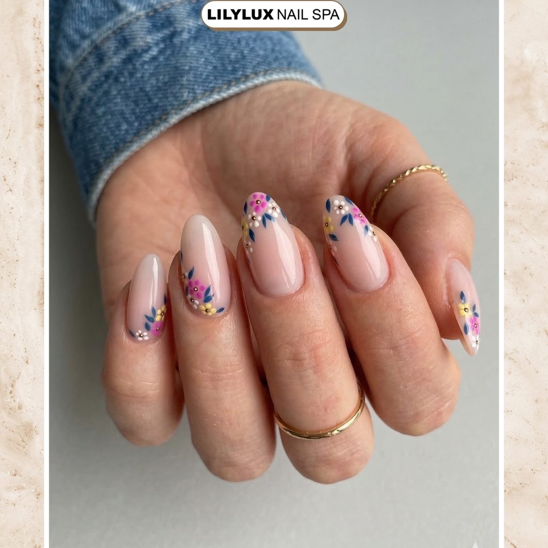 Nail art design at Organic Nails Orleans