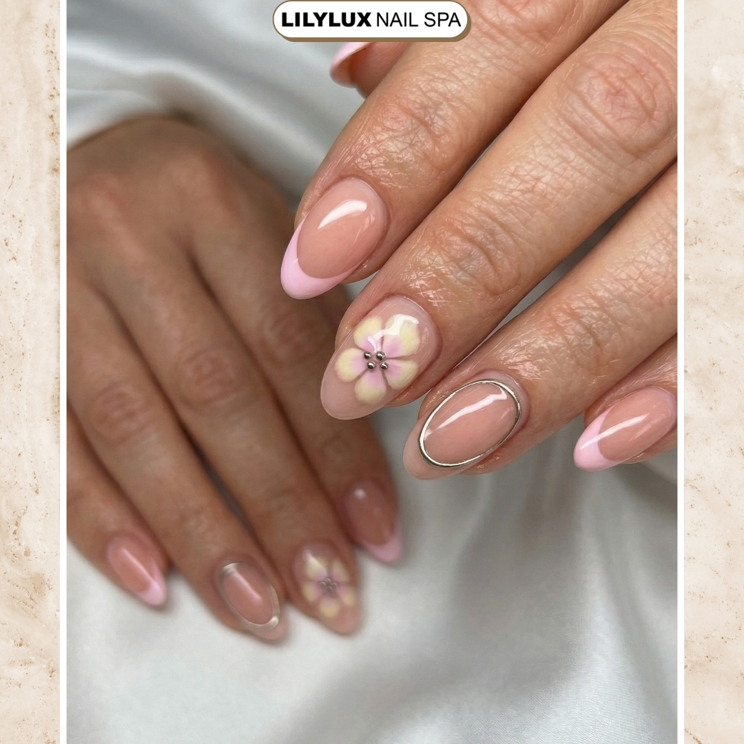 Nail art design at Organic Nails Orleans