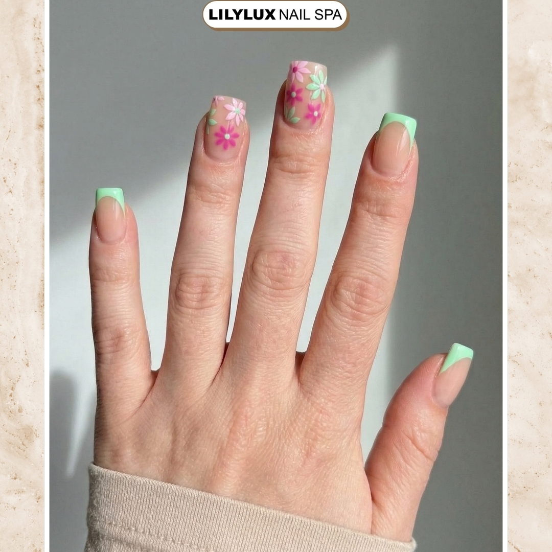 Nail art design at Organic Nails Orleans