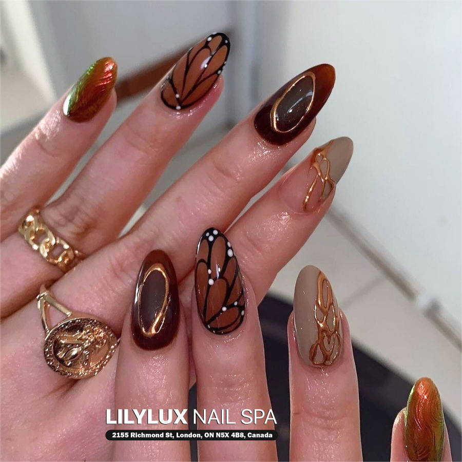 Nail art design at Organic Nails Orleans