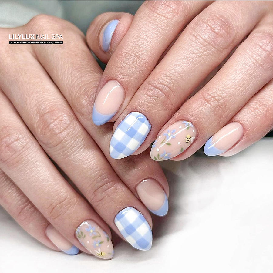 Nail art design at Organic Nails Orleans