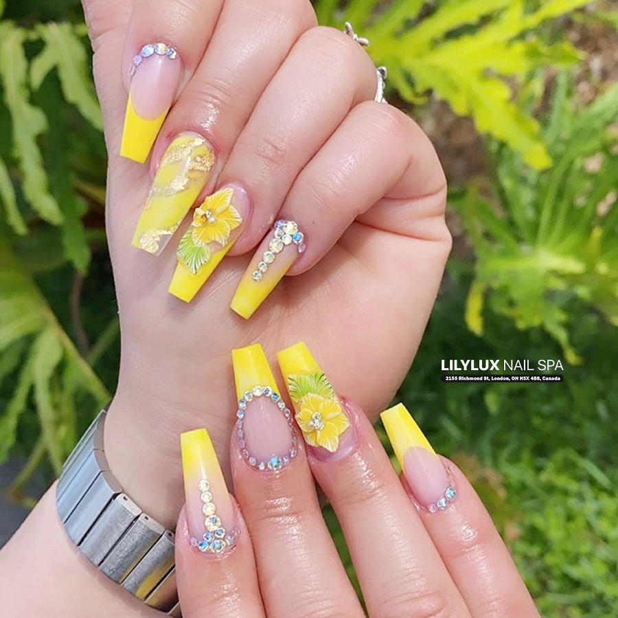 Nail art design at Organic Nails Orleans