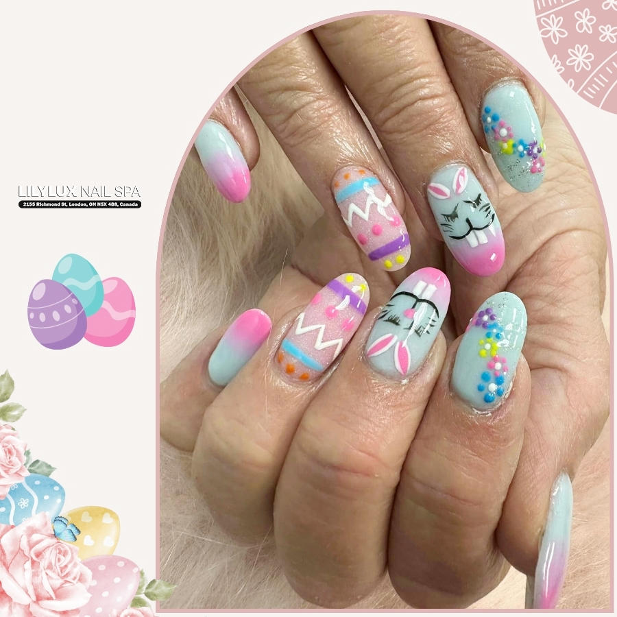 Nail art design at Organic Nails Orleans