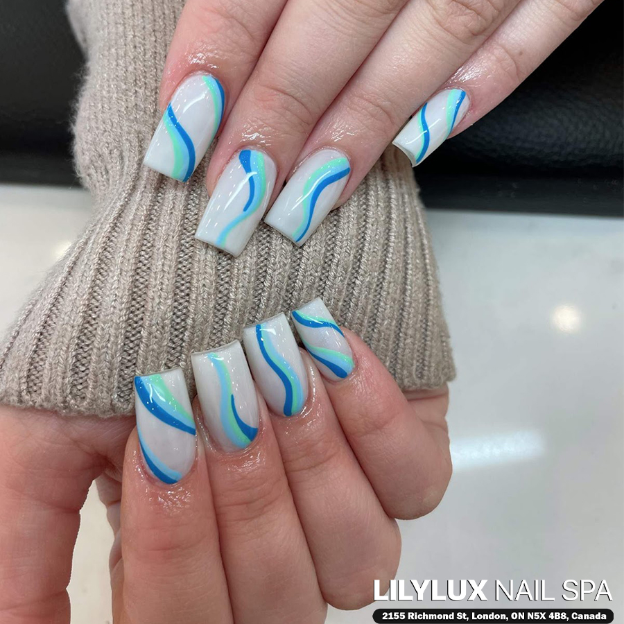 Nail art design at Organic Nails Orleans