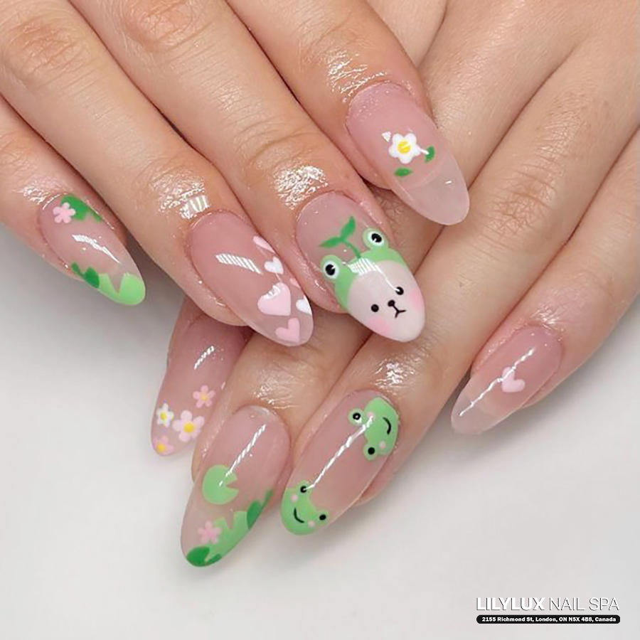 Nail art design at Organic Nails Orleans