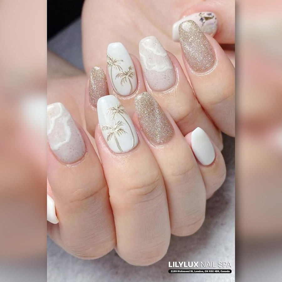 Nail art design at Organic Nails Orleans