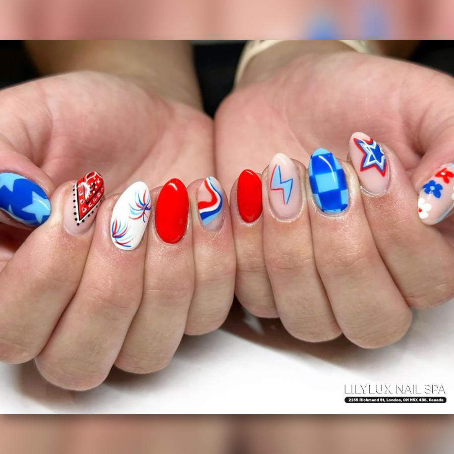Nail art design at Organic Nails Orleans