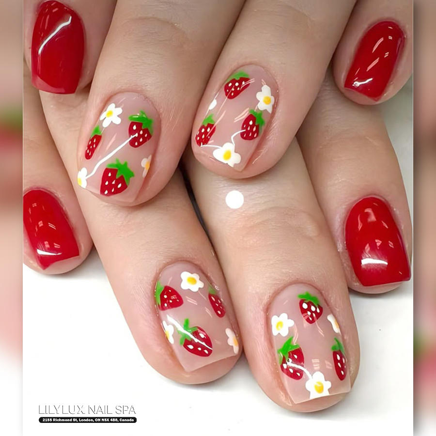 Nail art design at Organic Nails Orleans