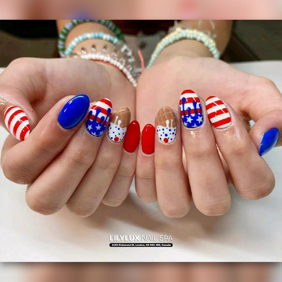 Nail art design at Organic Nails Orleans