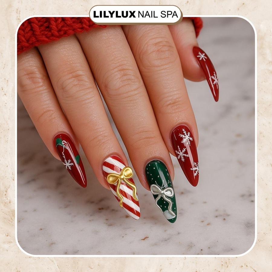 Nail art design at Organic Nails Orleans