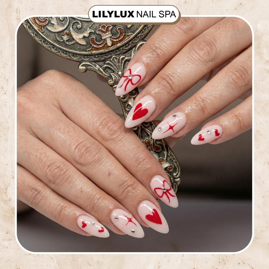 Nail art design at Organic Nails Orleans