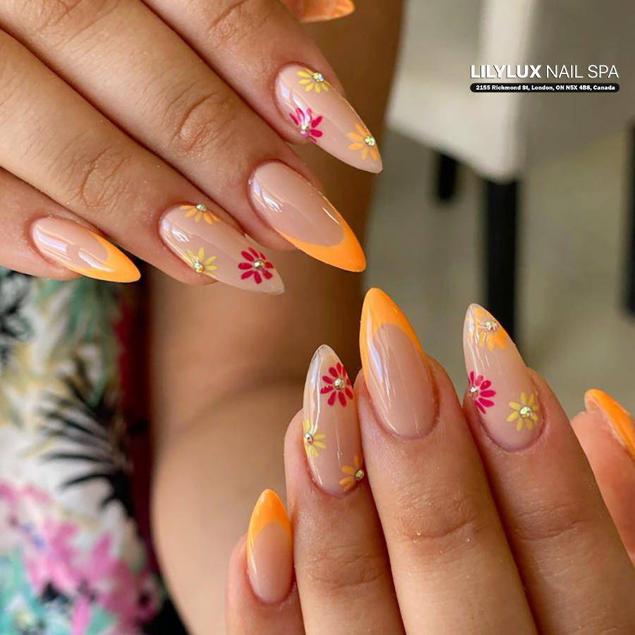 Nail art design at Organic Nails Orleans