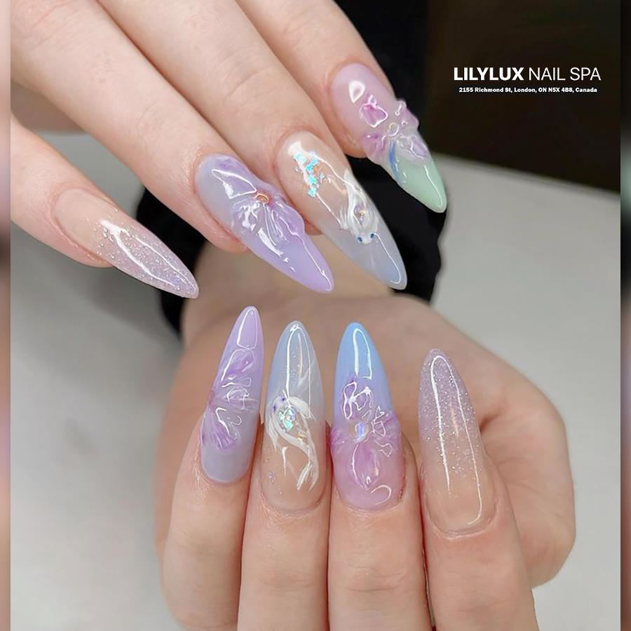 Nail art design at Organic Nails Orleans