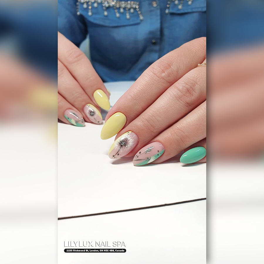 Nail art design at Organic Nails Orleans