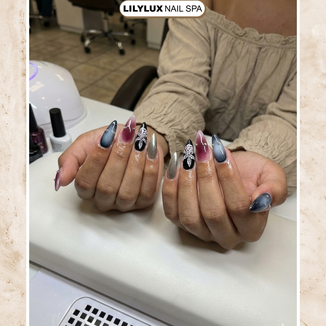 Nail art design at Organic Nails Orleans