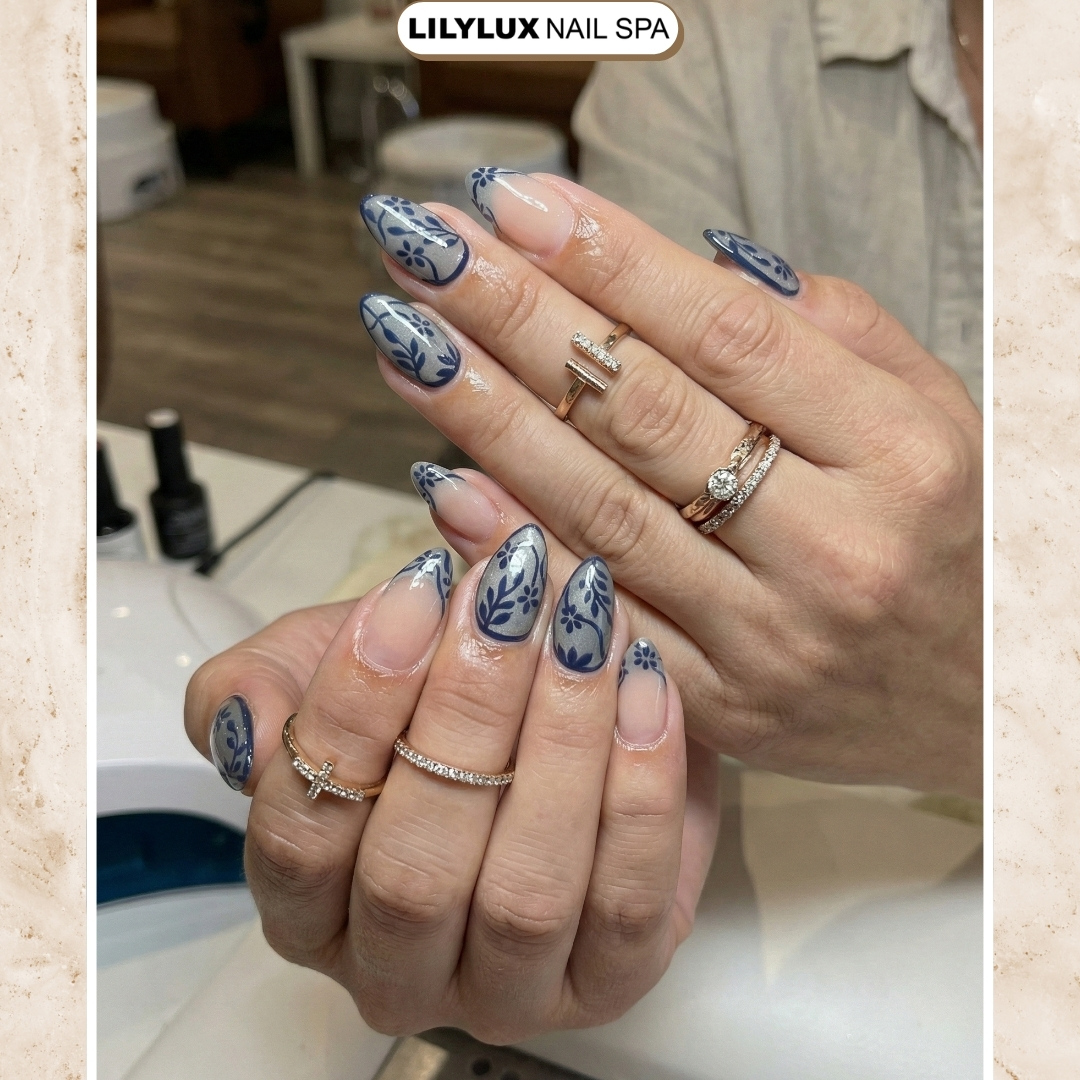 Nail art design at Organic Nails Orleans