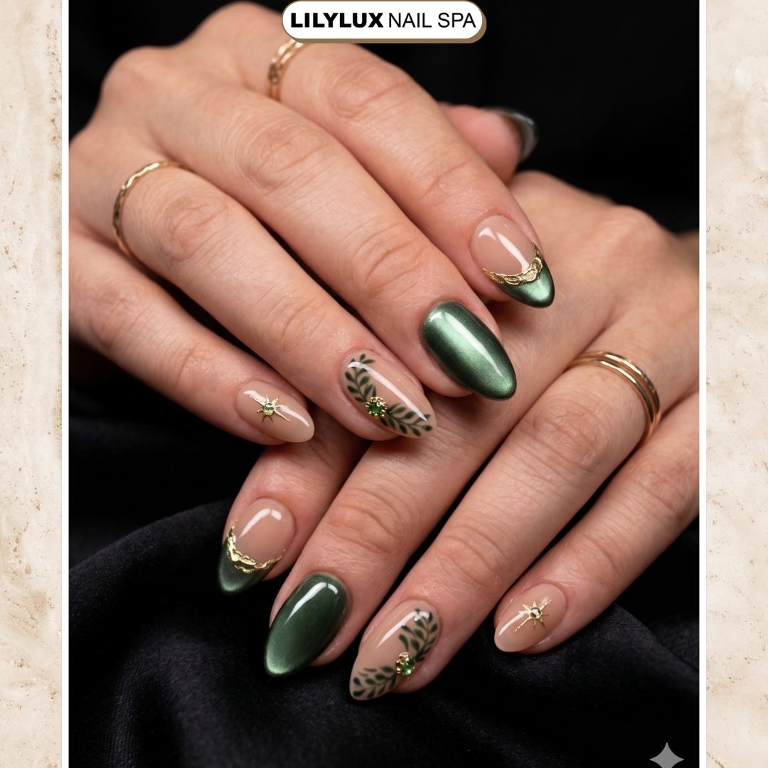 Nail art design at Organic Nails Orleans