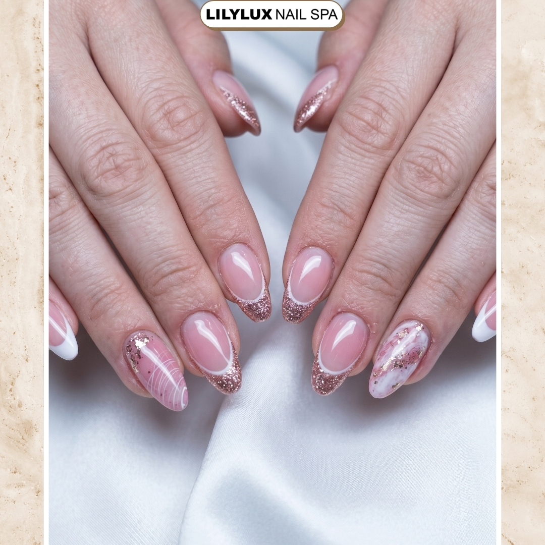 Nail art design at Organic Nails Orleans